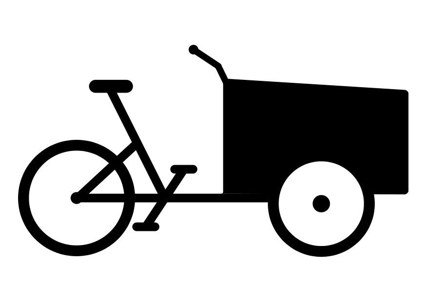 Malvorlage  transportfahrrad