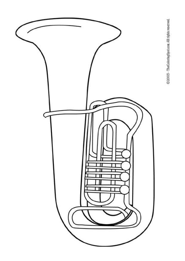 Malvorlage  tuba