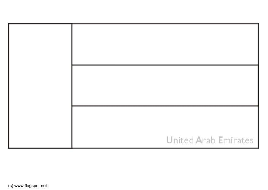 Malvorlage  vereinigte arabische emirate