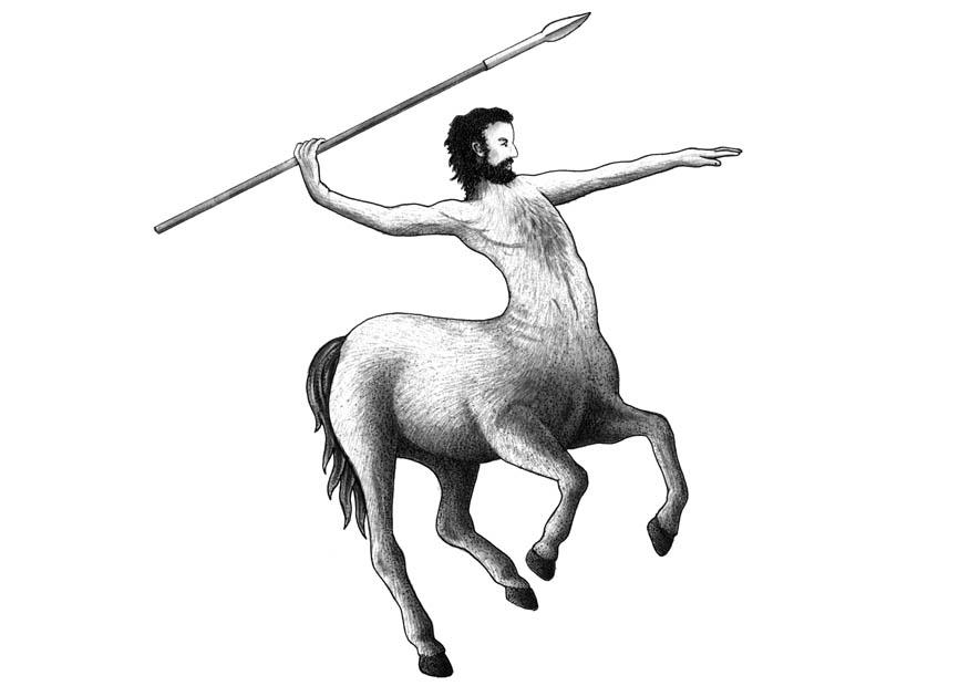 Malvorlage  zentaur