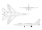 Malvorlagen Düsenjäger A-5A Vigilante