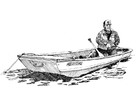 Fischer im Boot