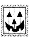 Malvorlagen Halloween Briefmarke