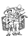 Malvorlagen Mexikanische Musikanten
