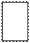 Malvorlagen viereckige Briefmarke